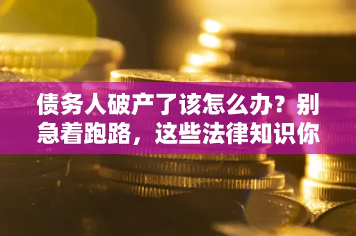 济南债务人破产了该怎么办？别急着跑路，这些法律知识你必须懂